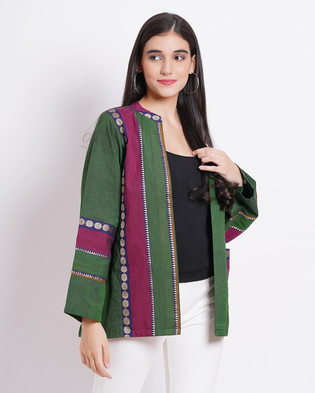 Pink & Green Cotton Overlay