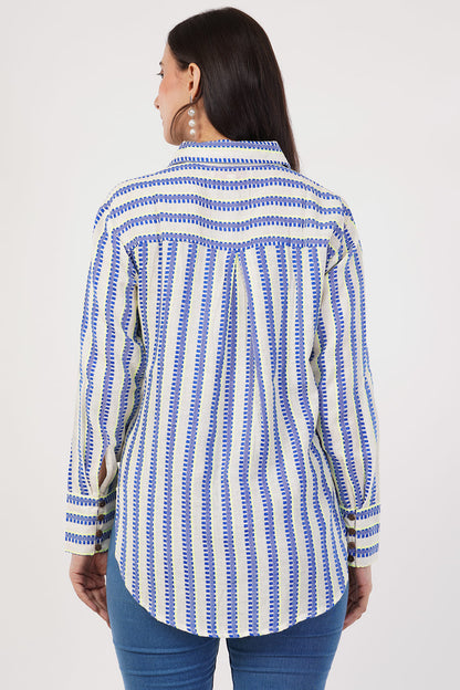 Stripe Blue Shirt