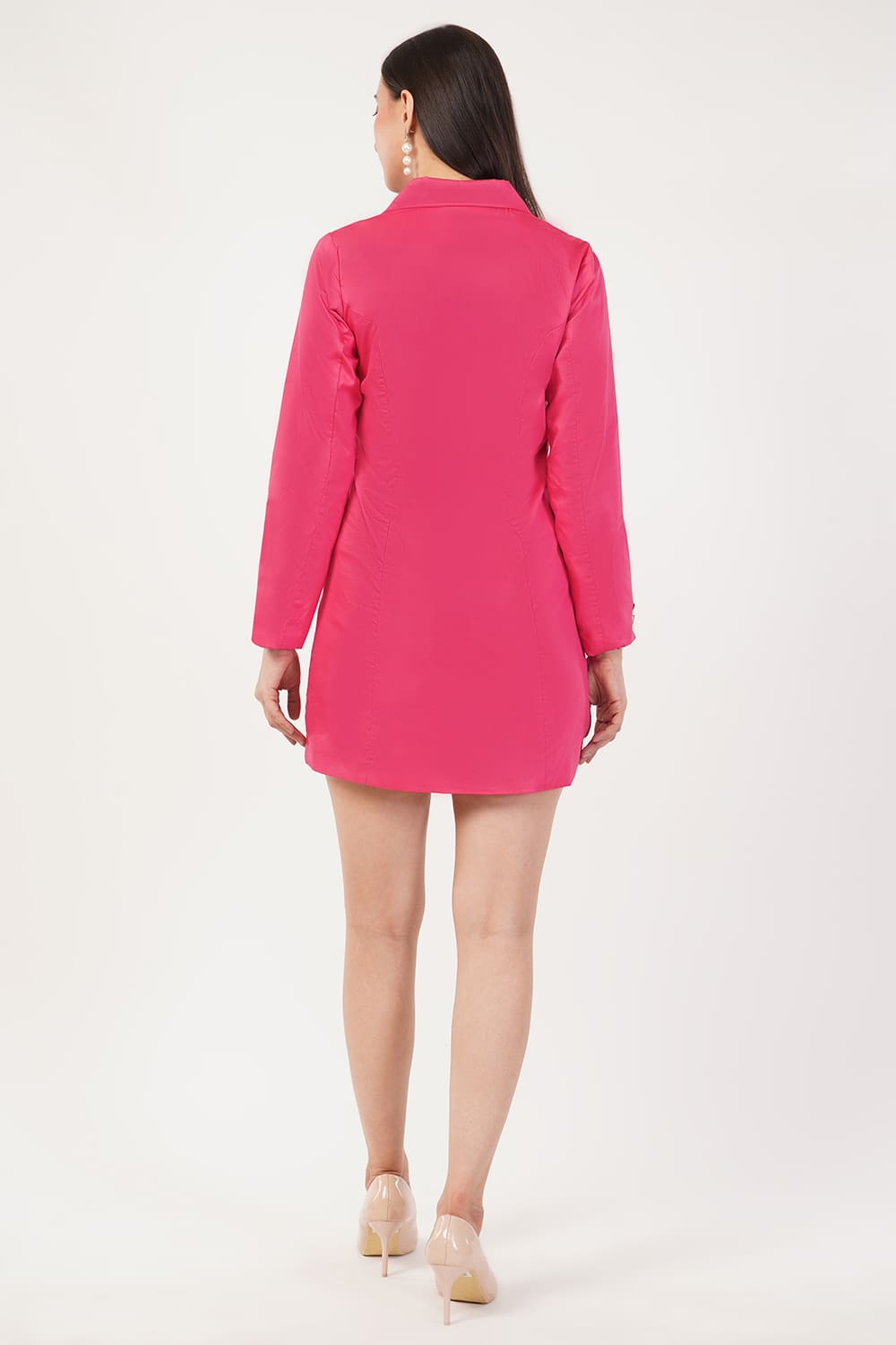 Pink Blazer Dress