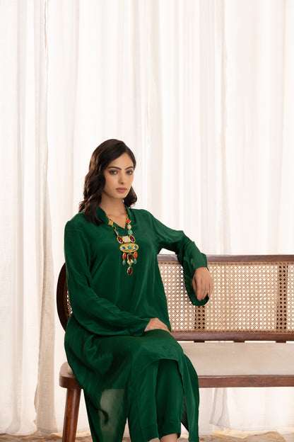 Kurta Set Green Color